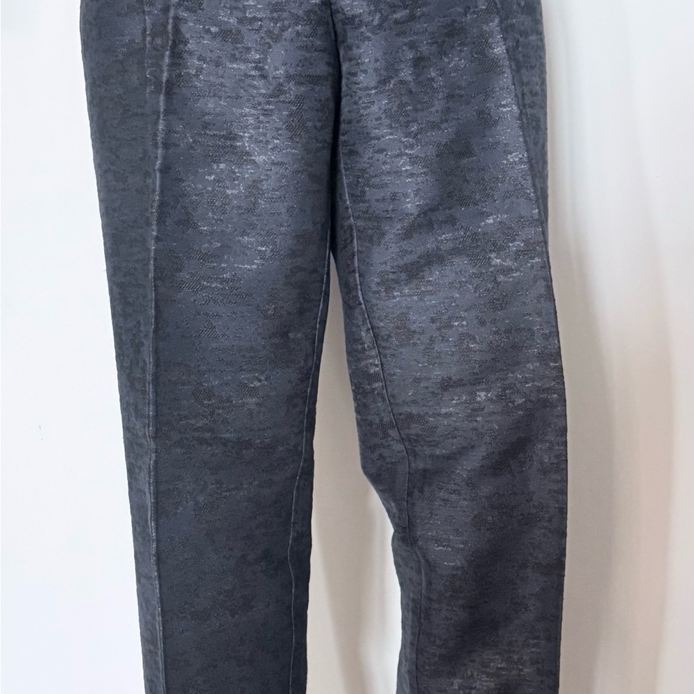 H&M Women's Navy and Black Satin Trim Straight Leg Pants